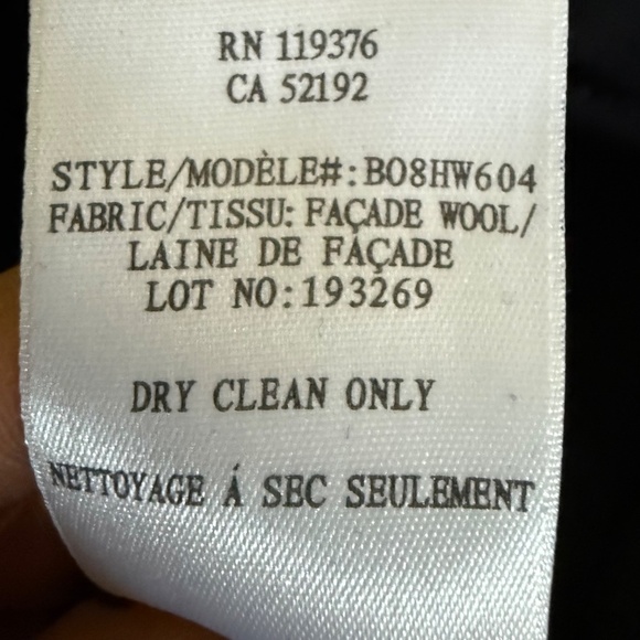 Helmut Lang Black Wool Asymmetrical Dress Size 2 LBD - Picture 11 of 11